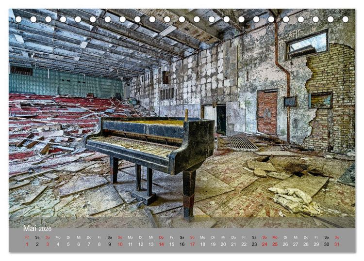 Produktbild: Tschernobyl - In der Sperrzone (Tischkalender 2026 DIN A5 quer), CALVENDO Monatskalender