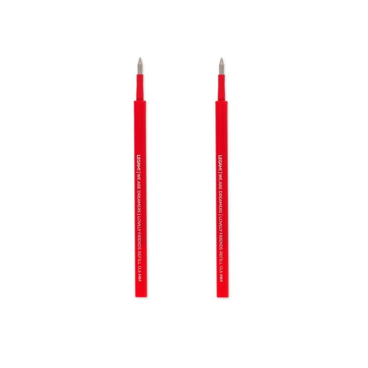 Produktbild: Legami 2 Set mit 2 Ersatzpatronen f&uuml;r Gelstift - Lovely Friends - Rot
