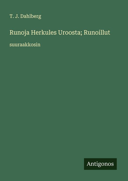 Produktbild: Runoja Herkules Uroosta; Runoillut