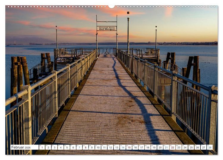 Produktbild: Wismar - Die Ostseeperle unter den deutschen Hansest&auml;dten (hochwertiger Premium Wandkalender 2026 DIN A2 quer), Kunstdruck in Hochglanz