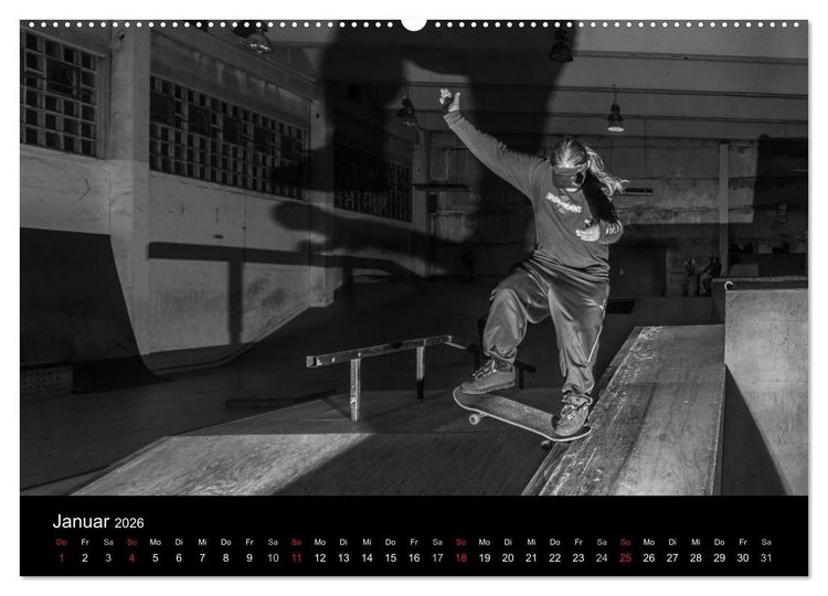Produktbild: it's SKATEBOARDING (hochwertiger Premium Wandkalender 2026 DIN A2 quer), Kunstdruck in Hochglanz