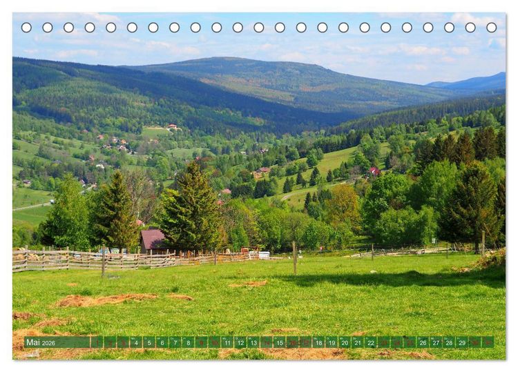Produktbild: Bad Flinsberg und Umgebung (Tischkalender 2026 DIN A5 quer), CALVENDO Monatskalender