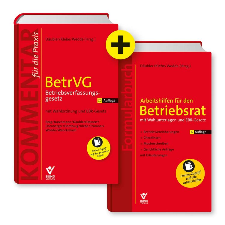 Produktbild: Kombi-Paket BetrVG (20. Auflage) + Arbeitshilfen (6. Auflage)