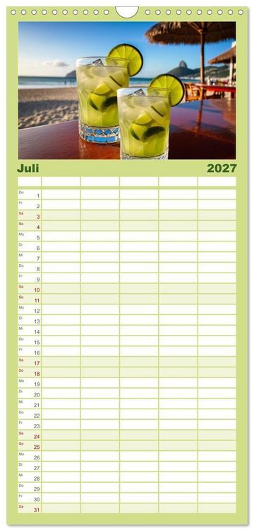Produktbild: Familienplaner 2027 - Typisch Brasilien mit 5 Spalten (Wandkalender, 21 x 45 cm) CALVENDO