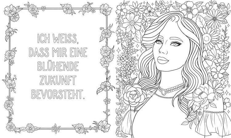 Produktbild: Flower moments &ndash; Traumhafte Bl&uuml;ten-Motive ausmalen und entspannen
