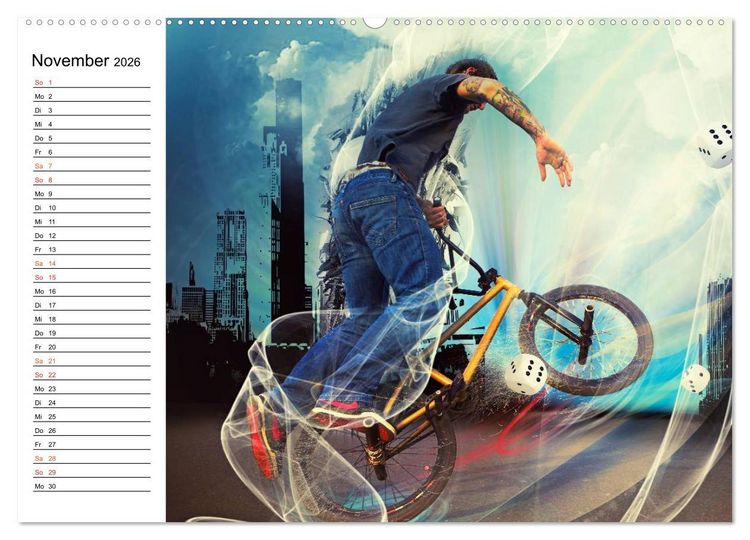 Produktbild: BMX My Life (hochwertiger Premium Wandkalender 2026 DIN A2 quer), Kunstdruck in Hochglanz
