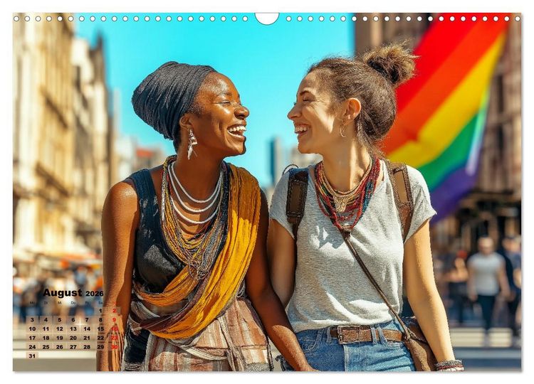 Produktbild: LGBTQ Pride - Regenbogenzeit, der Kalender f&uuml;r Vielfalt und Liebe (Wandkalender 2026 DIN A3 quer), CALVENDO Monatskalender