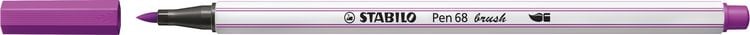 Produktbild: STABILO Premium-Filzstift mit Pinselspitze f&uuml;r variable Strichst&auml;rken -   Pen 68 brush - Einzelstift - lila