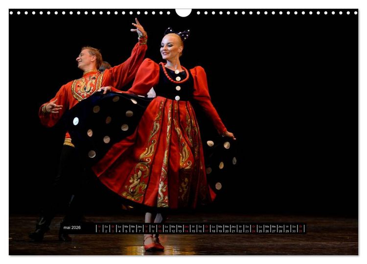 Produktbild: Danses de l'&acirc;me russe (Calendrier mural 2026 DIN A3 vertical), CALVENDO calendrier mensuel