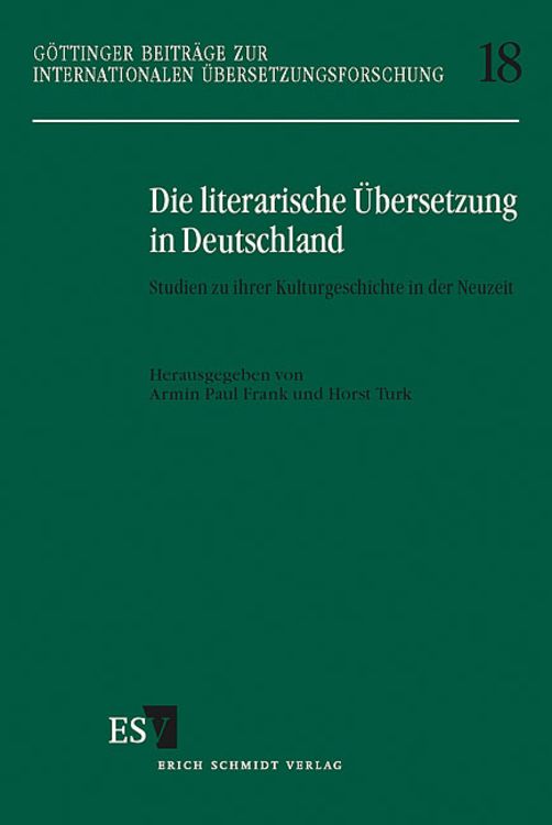 Produktbild: Die literarische &Uuml;bersetzung in Deutschland