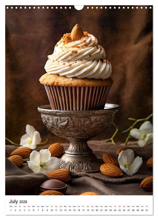 Produktbild: Yummy Cupcakes (Wall Calendar 2026 DIN A3 portrait), CALVENDO 12 Month Wall Calendar
