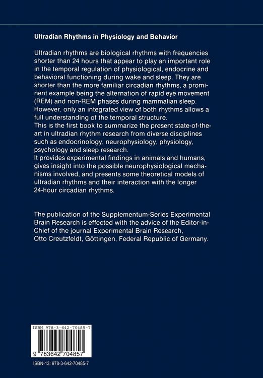 Produktbild: Ultradian Rhythms in Physiology and Behavior