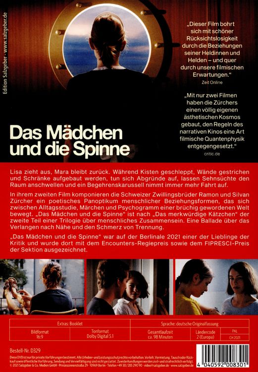 Produktbild: DAS M&Auml;DCHEN UND DIE SPINNE