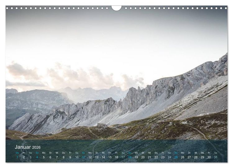Produktbild: die dolomiten (Wandkalender 2026 DIN A3 quer), CALVENDO Monatskalender