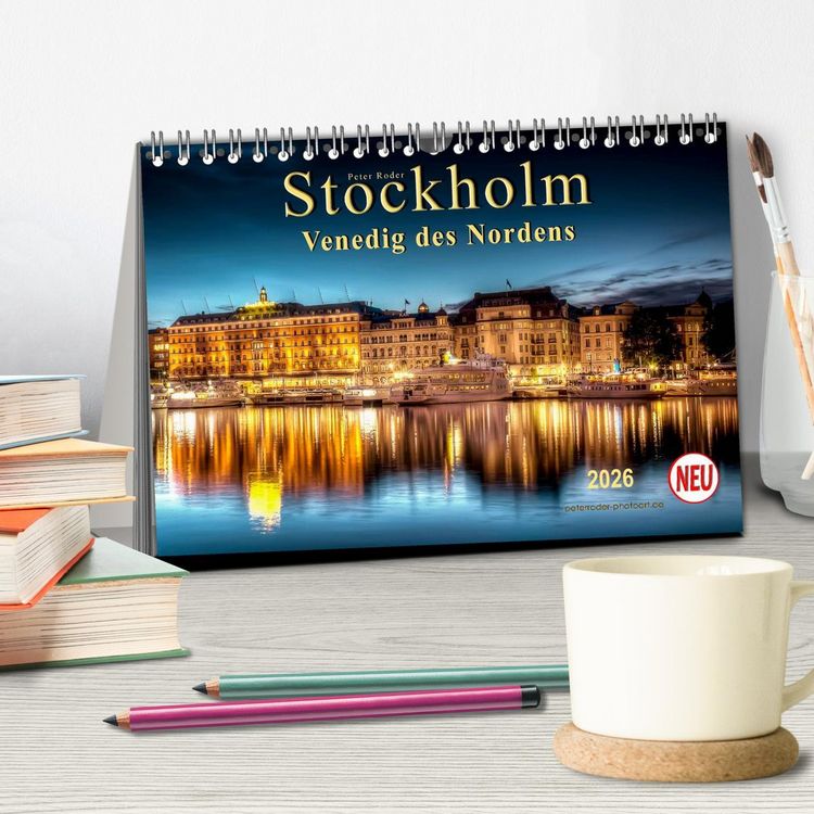 Produktbild: Stockholm - Venedig des Nordens (Tischkalender 2026 DIN A5 quer), CALVENDO Monatskalender