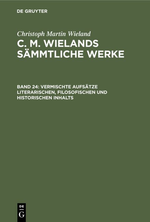 Produktbild: Vermischte Aufs&auml;tze literarischen, filosofischen und historischen Inhalts