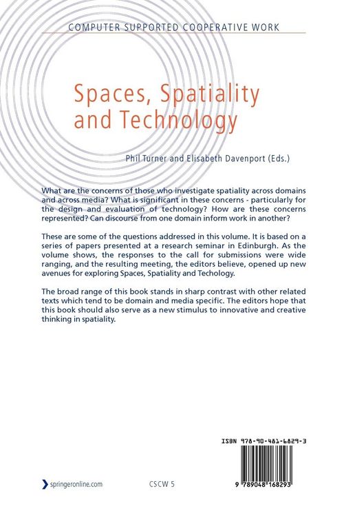 Produktbild: Spaces, Spatiality and Technology