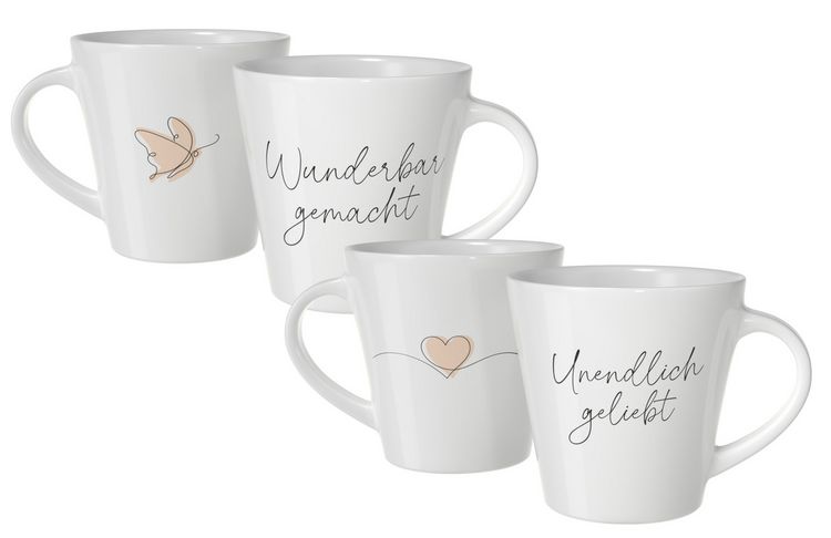 Produktbild: Tassenset &ndash; geliebt & wunderbar