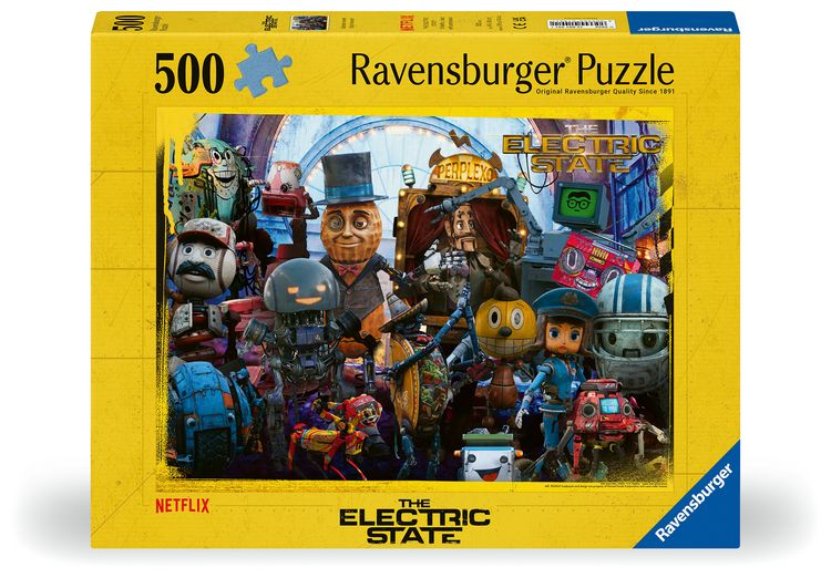 Produktbild: Erwachsenenpuzzle 500 Teile - The Electric State - Drones never! Bots forever!