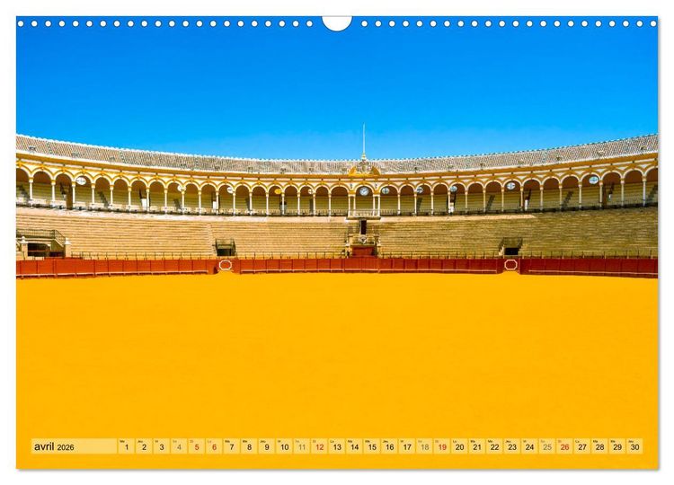 Produktbild: La belle Andalousie: S&eacute;ville - M&aacute;laga - Grenade - Ronda - Antequera (Calendrier mural 2026 DIN A3 vertical), CALVENDO calendrier mensuel