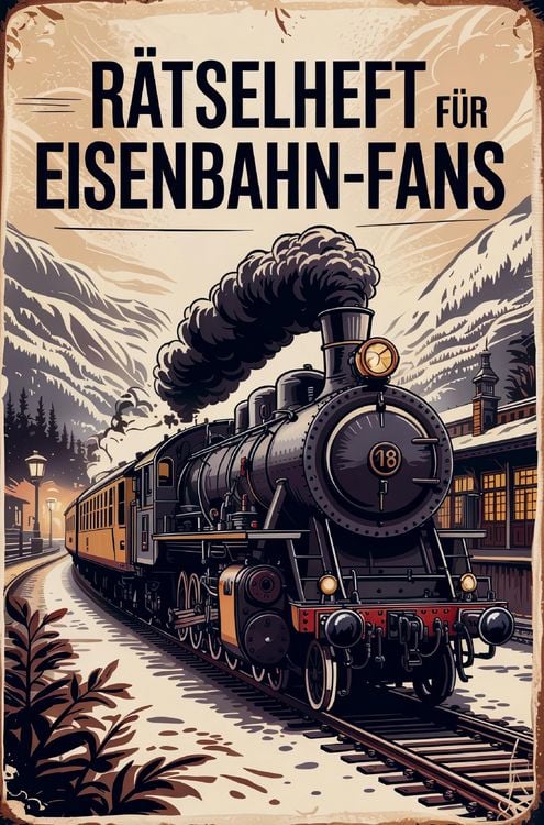 Produktbild: R&auml;tselheft f&uuml;r Eisenbahn-Liebhaber und Experten rund um die Geschichte von Z&uuml;gen