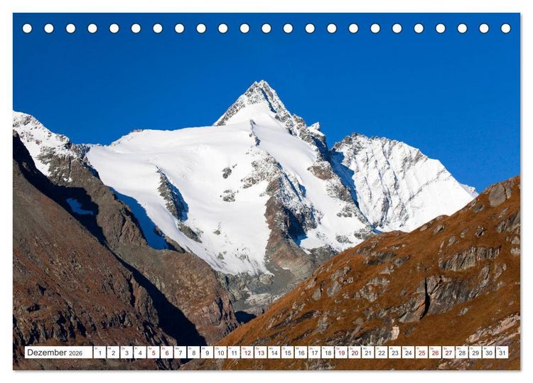 Produktbild: Der Nationalpark Hohe Tauern (Tischkalender 2026 DIN A5 quer), CALVENDO Monatskalender