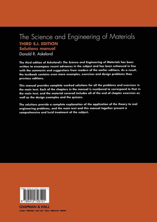 Produktbild: The Science and Engineering of Materials