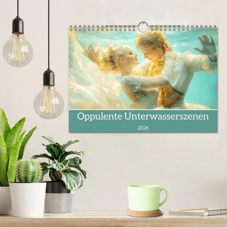Produktbild: Opulente Unterwasserromanzen (Wandkalender 2026 DIN A4 quer), CALVENDO Monatskalender