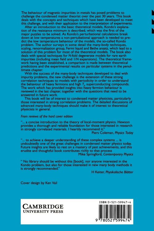 Produktbild: The Kondo Problem to Heavy Fermions