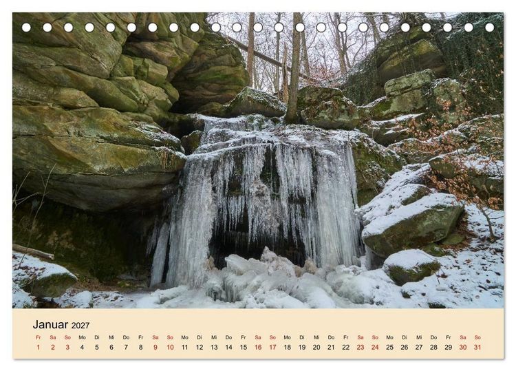 Produktbild: Franken - eine Region voller Naturwunder (Tischkalender 2027 DIN A5 quer), CALVENDO Monatskalender