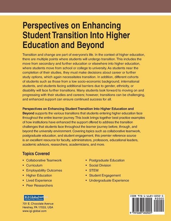Produktbild: Perspectives on Enhancing Student Transition Into Higher Education and Beyond