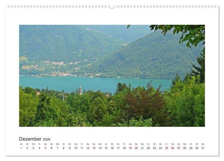 Produktbild: Valsolda. Malerische D&ouml;rfer am Luganer See (Wandkalender 2026 DIN A2 quer), CALVENDO Monatskalender