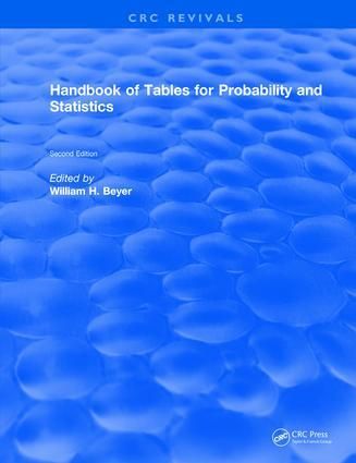 Produktbild: Handbook of Tables for Probability and Statistics