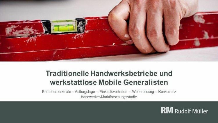 Produktbild: Traditionelle Handwerksbetriebe und werkstattlose Mobile Generalisten (PDF)