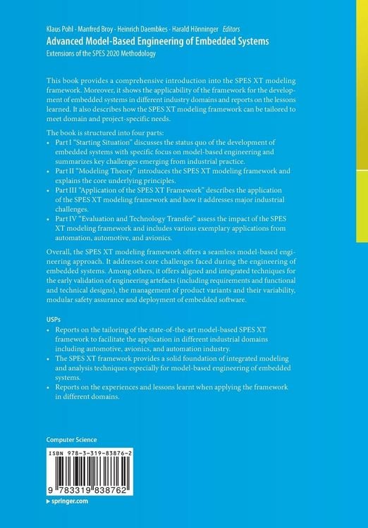 Produktbild: Advanced Model-Based Engineering of Embedded Systems