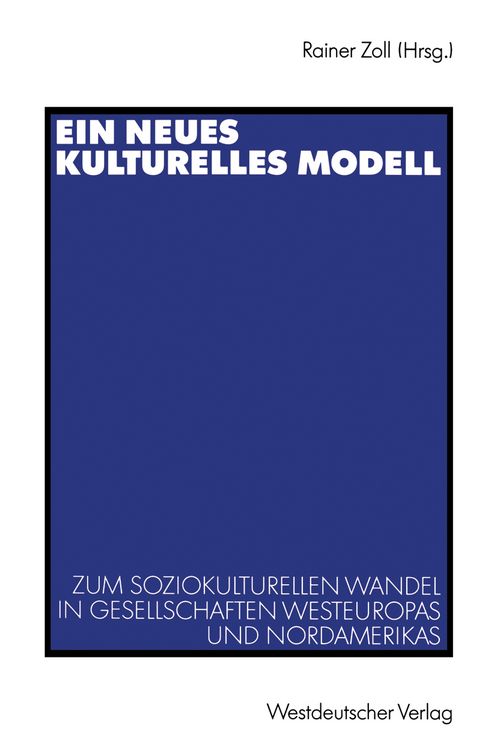 Produktbild: Ein neues kulturelles Modell