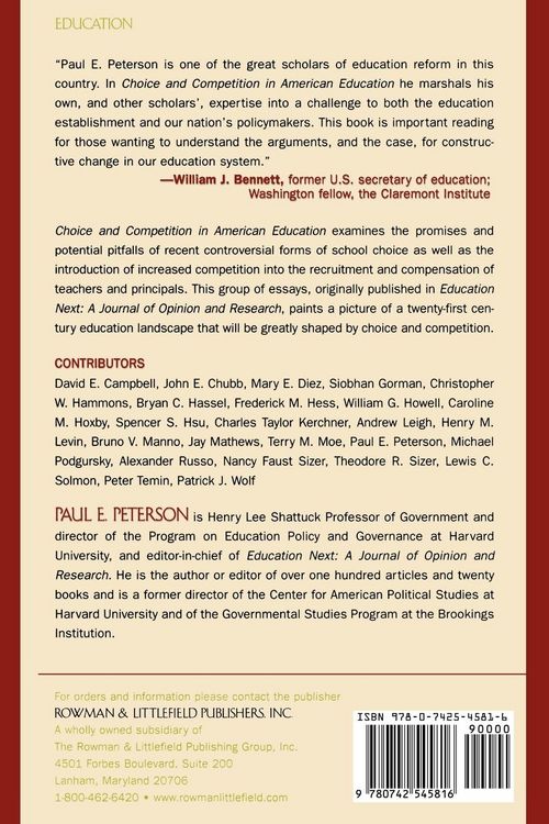 Produktbild: Choice and Competition in American Education