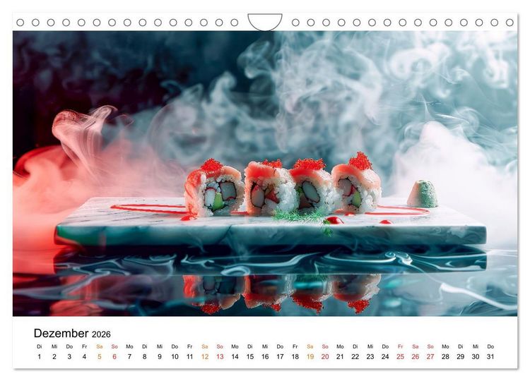 Produktbild: Sushi f&uuml;r Gourmets (Wandkalender 2026 DIN A4 quer), CALVENDO Monatskalender