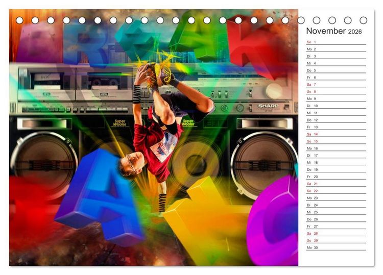 Produktbild: Break Dance (Tischkalender 2026 DIN A5 quer), CALVENDO Monatskalender