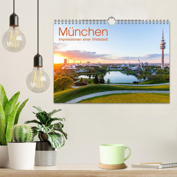 Produktbild: M&Uuml;NCHEN Impressionen einer Weltstadt (Wandkalender 2026 DIN A4 quer), CALVENDO Monatskalender