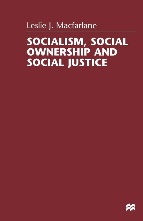 Produktbild: Socialism, Social Ownership and Social Justice