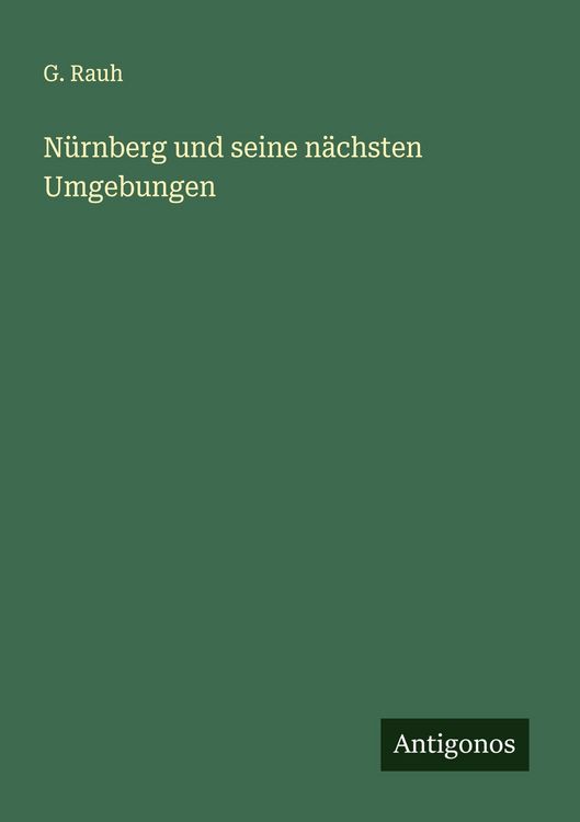 Produktbild: N&uuml;rnberg und seine n&auml;chsten Umgebungen