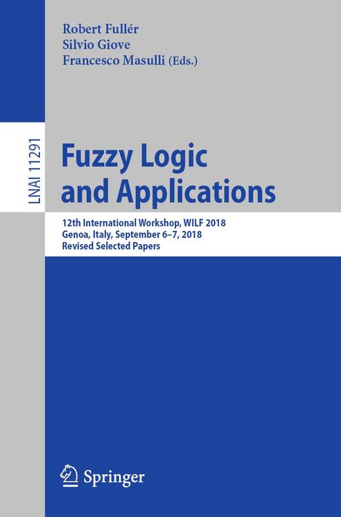 Produktbild: Fuzzy Logic and Applications