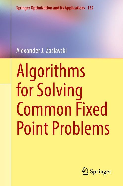 Produktbild: Algorithms for Solving Common Fixed Point Problems