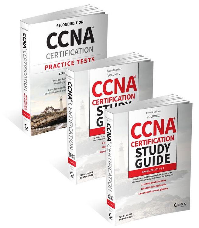Produktbild: CCNA Certification Study Guide Volume 1, Volume 2, and Practice Tests Kit
