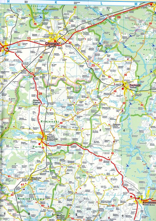Produktbild: H&ouml;fer Stra&szlig;enkarte PL 004 Polen - S&uuml;dliches Pommern 1:200.000