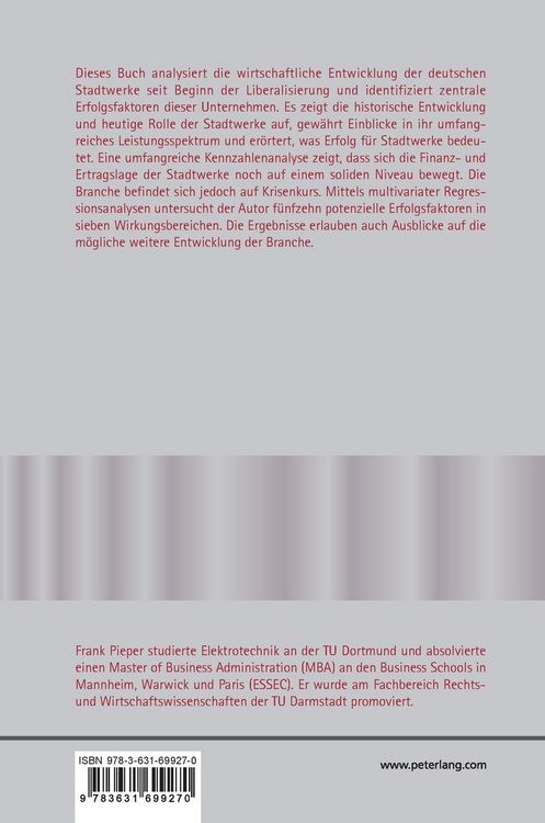 Produktbild: Finanzwirtschaftliche Erfolgsanalyse deutscher Stadtwerke