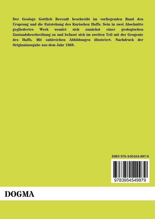 Produktbild: Die Geologie des Kurischen Haffs