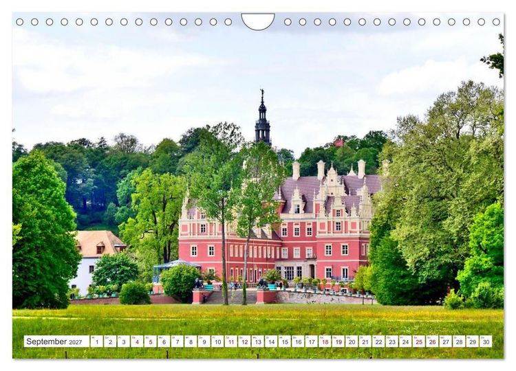 Produktbild: F&uuml;rst-P&uuml;ckler-Park und Schloss &ndash; Bad Muskau (Wandkalender 2027 DIN A4 quer), CALVENDO Monatskalender