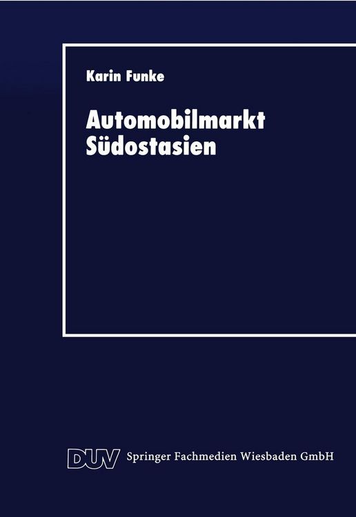 Produktbild: Automobilmarkt S&uuml;dostasien